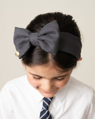 CARAMELO BTS School Bow Headband Grey