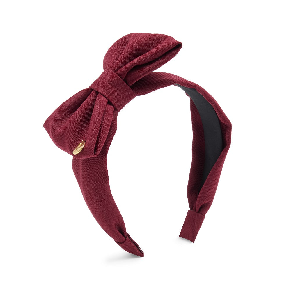 CARAMELO BTS School Bow Headband Maroon