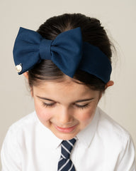CARAMELO BTS School Bow Headband Navy