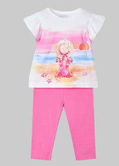 Mayoral Caribbean Leggings Set Camellia