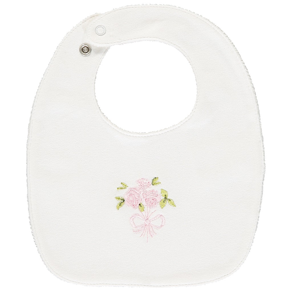 TILDA Pink Floral Print Bib Gift Set