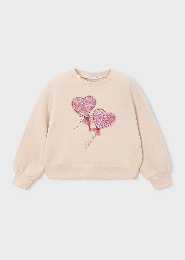 Cosy pullover from Mayoral, crafted for mini girls with soft fabric and timeless style
