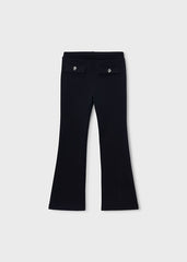 Mayoral Mini Girls Cosy flare leggings in soft fleece, perfect for everyday wear.