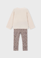 Mayoral Girls Printed Knit Leggings Set