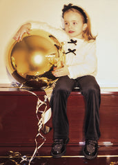 Mayoral mini girls three-piece set with long-sleeved top, flared leggings, and jacket.