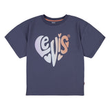 Levi's Kids Girls Short  Oversized T-Shirt. Blue/Purple