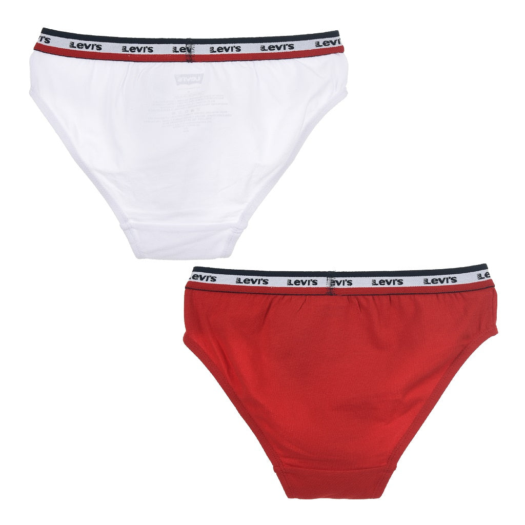 LEVIS Pack of 2 Sportswear Bikini Red/White