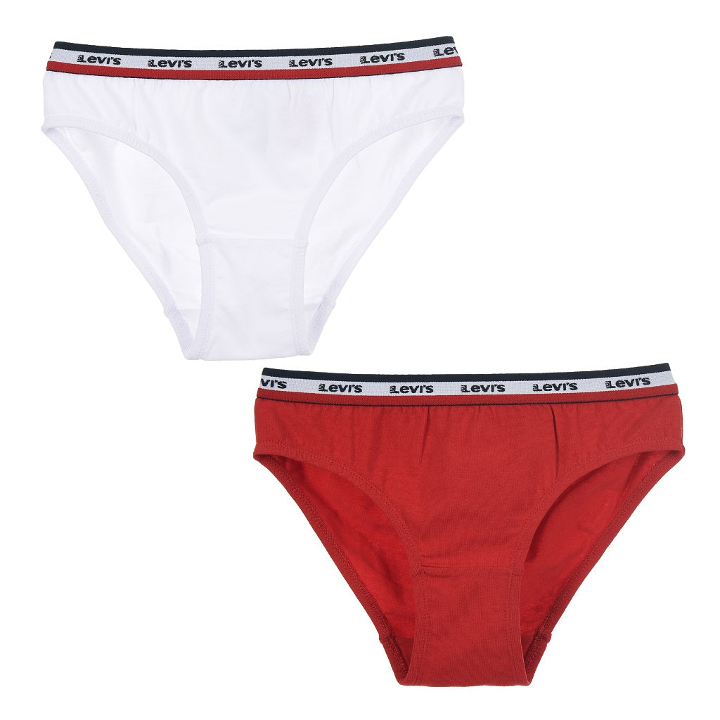 LEVIS Pack of 2 Sportswear Bikini Red/White