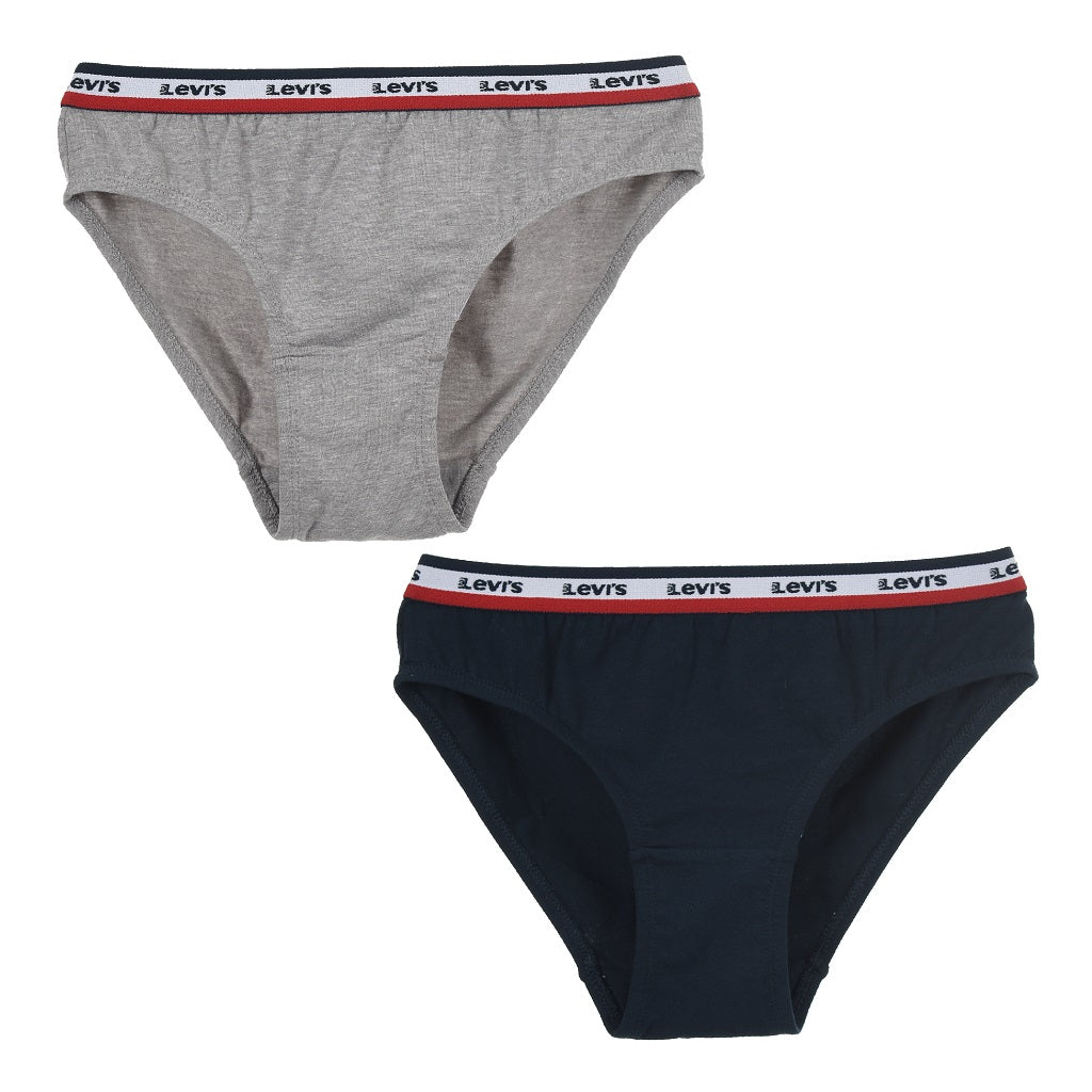 LEVIS Pack of 2 Sportswear Bikini Grey/Navy