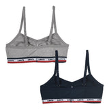 LEVIS Pack of 2 Sportswear Surplice Bra Grey/Navy