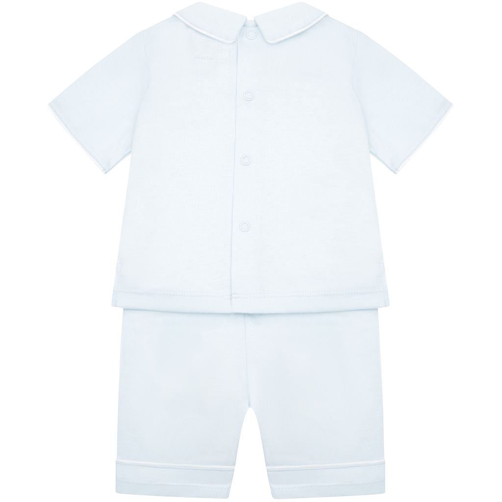 Emile et Rose Baby Blue Classic 2 Piece Short Set