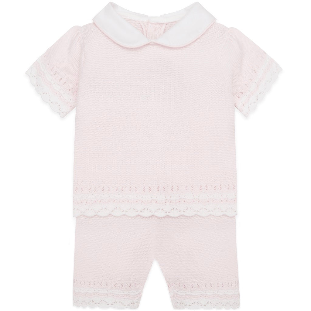 Emile et Rose Baby Pink Soft Knit 2 Piece Outfit