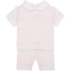 Emile et Rose Baby Pink Soft Knit 2 Piece Outfit