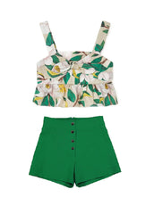 Mayoral Jnr Top and green shorts set