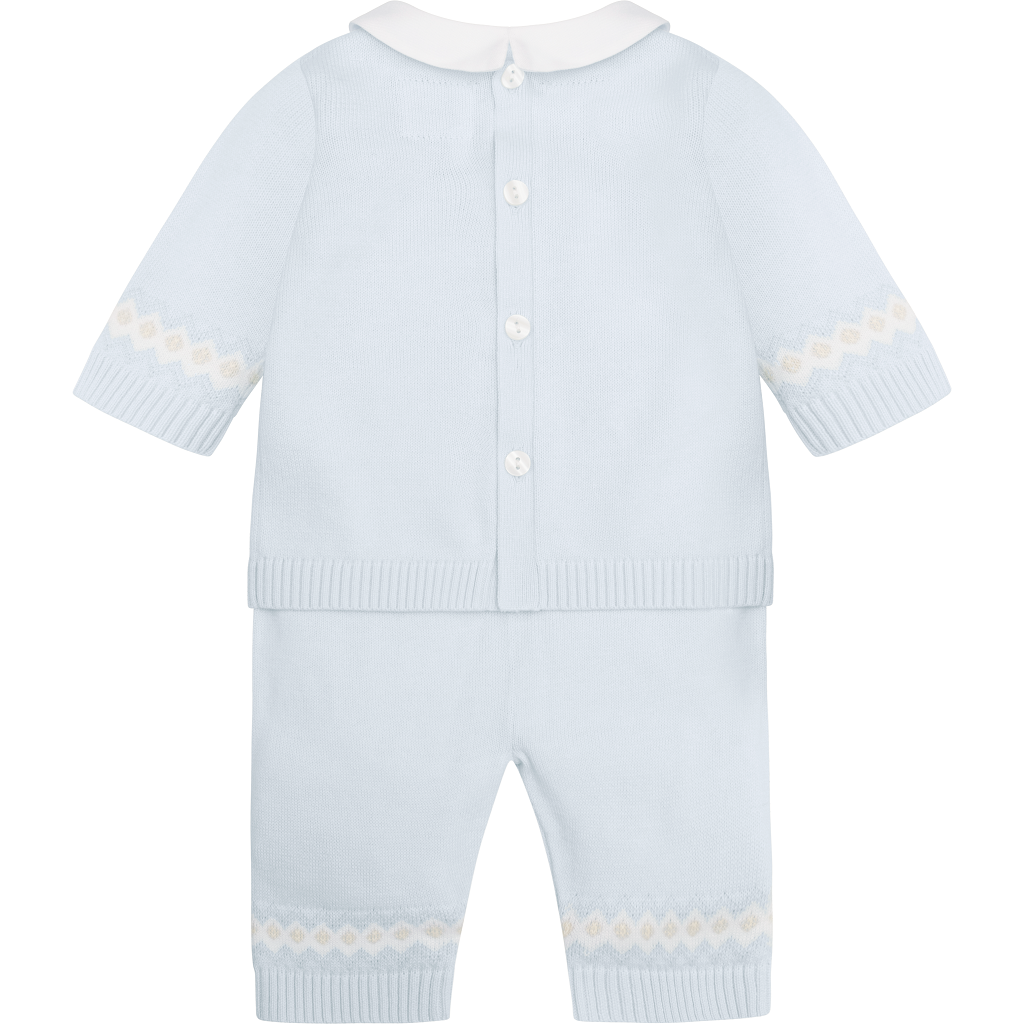 KIPLING Baby Blue Jumper Trousers Hat Set