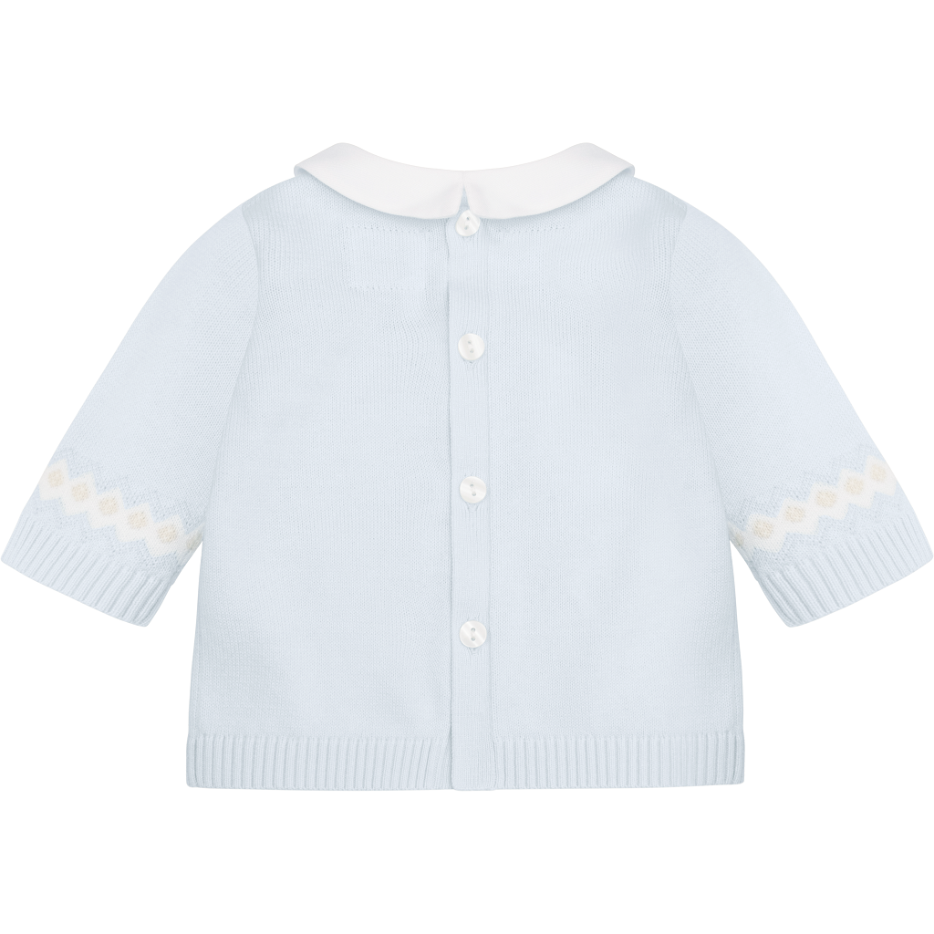 KIPLING Baby Blue Jumper Trousers Hat Set