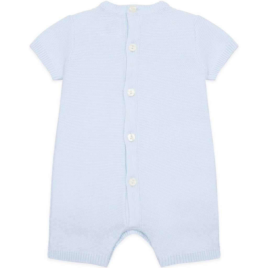 Baby Blue Knitted Romper