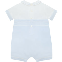 LOWE Knitted 2in1 Romper with braces & jersey mock Shirt