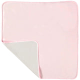 EMILE ET ROSE Geraldine The softest cotton is used for this square blanket with rounded corners. Pink