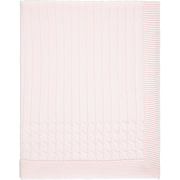 GILLIAN Baby Pink Knit Blanket