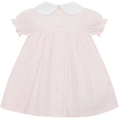 LUCIA Dress with Embroidered Floral Collar