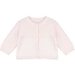 Emile et Rose baby pink cardigan with pearalised buttons.