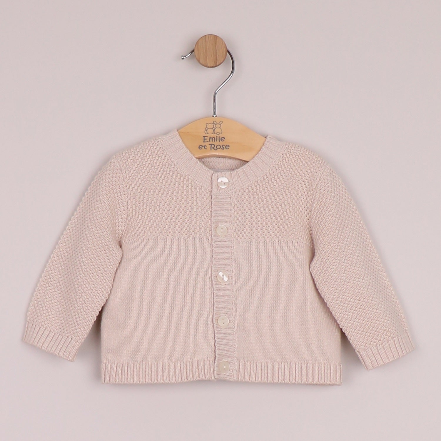 Emile et Rose Cypress Baby Stone Knit Cardigan