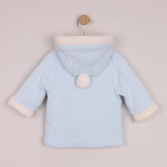 EMILE et ROSE This beautiful knitted, hooded jacket is a super cosy alternative to a coat.