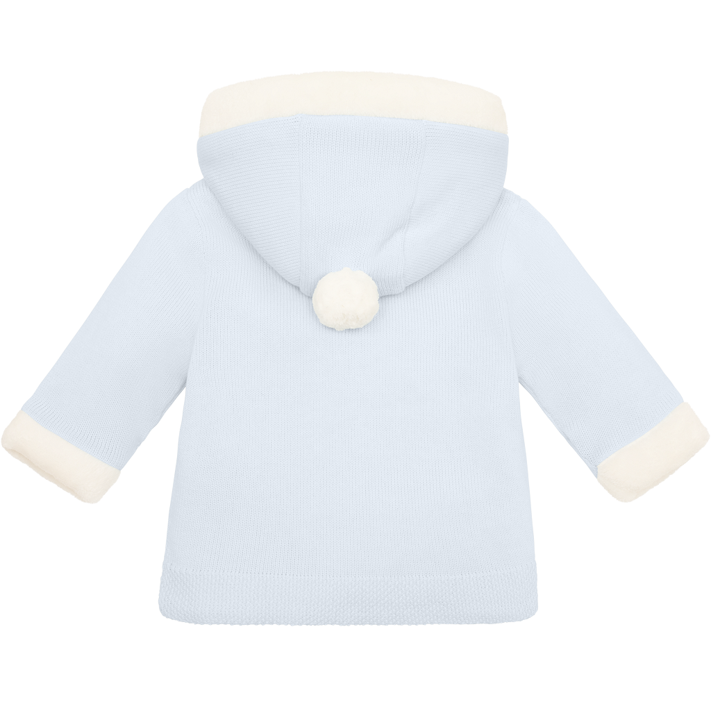 KAI Baby Blue Knitted Hooded Jacket
