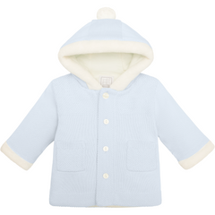 KAI Baby Blue Knitted Hooded Jacket