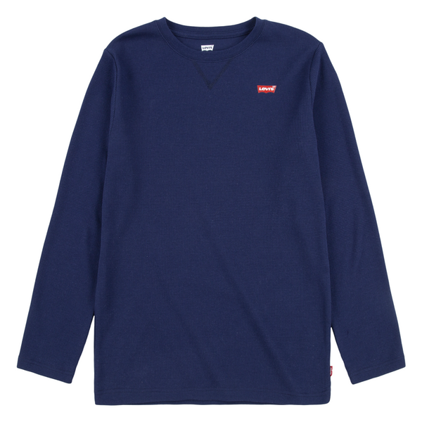 LEVIS KIDS Thermal navy crewneck long sleeved top