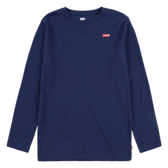 LEVIS KIDS Thermal navy crewneck long sleeved top