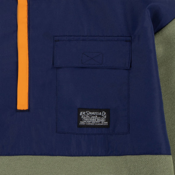 LEVIS Utility Colourblock 1/4 Zip Sweatshirt