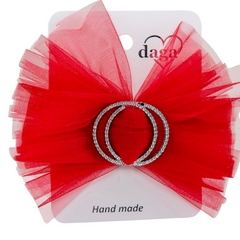 Daga red tulle hair clip from the Not Only Christmas Collection.