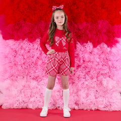 ADEE Lexi Check Bow Short Set