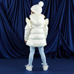 ADEE Liliana Padded Jacket with Frill Heart Pockets