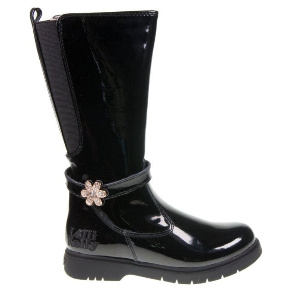 LELLI KELLY Alyssa Black Knee High Boots