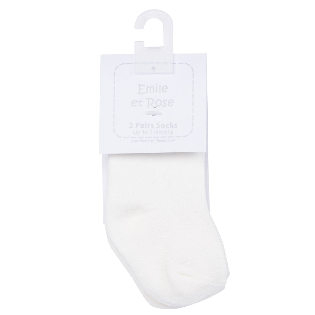 BABY Twin Pack Socks Ivory