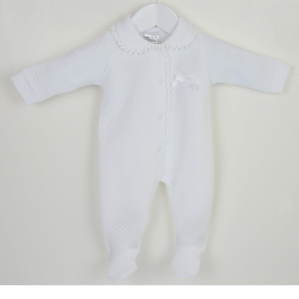 PEX Abigail Sleepsuit White