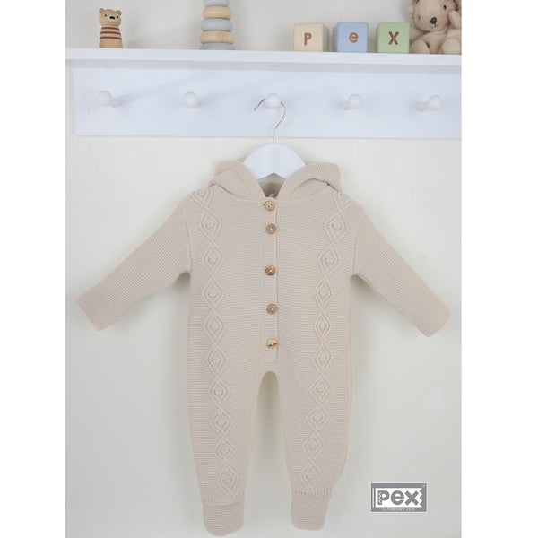 PEX Estelle Hooded Romper Natural