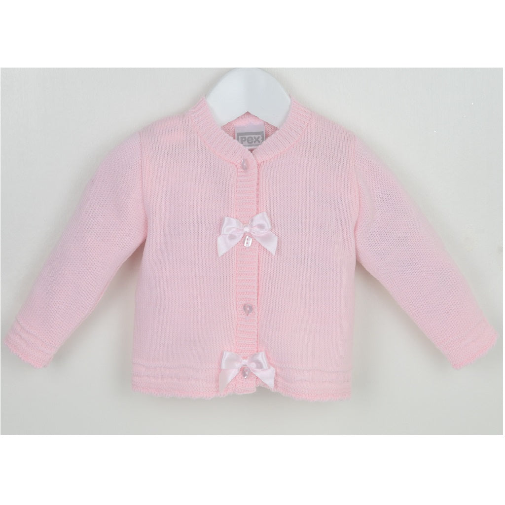 PEX Bow Cardigan Pink