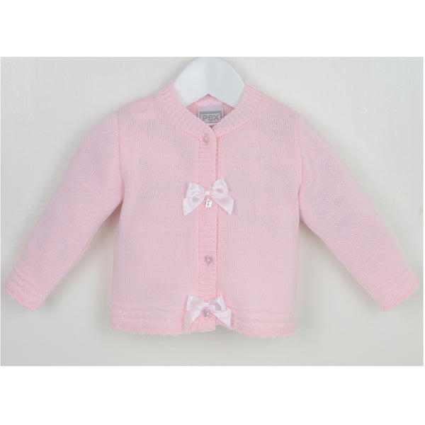 PEX Bow Cardigan Pink