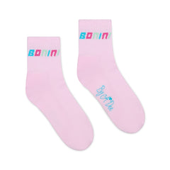 BONINI Twirl Pink Sport Socks