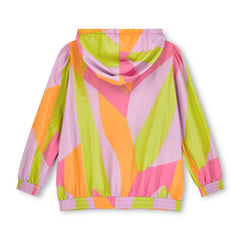 The Future sports jacket &nbsp;features an all-over print design with Bonini By A*Dee logo tape design across the front and sleeves. Hot Pink