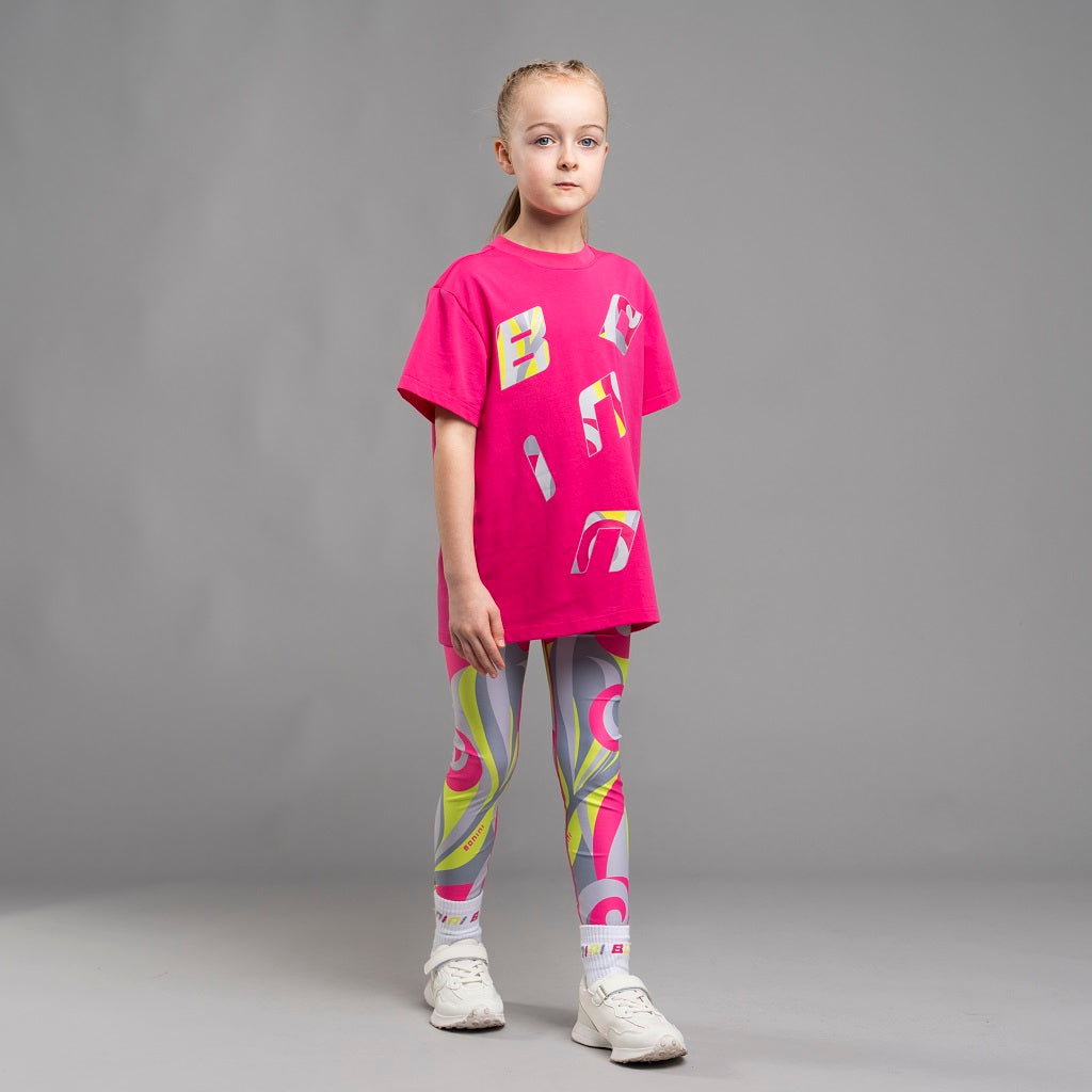 BONINI by ADee The pink Dynamic t-shirt features a supercool Bonini logo graphic on the front. The perfect Bonini basic. Hot Pink