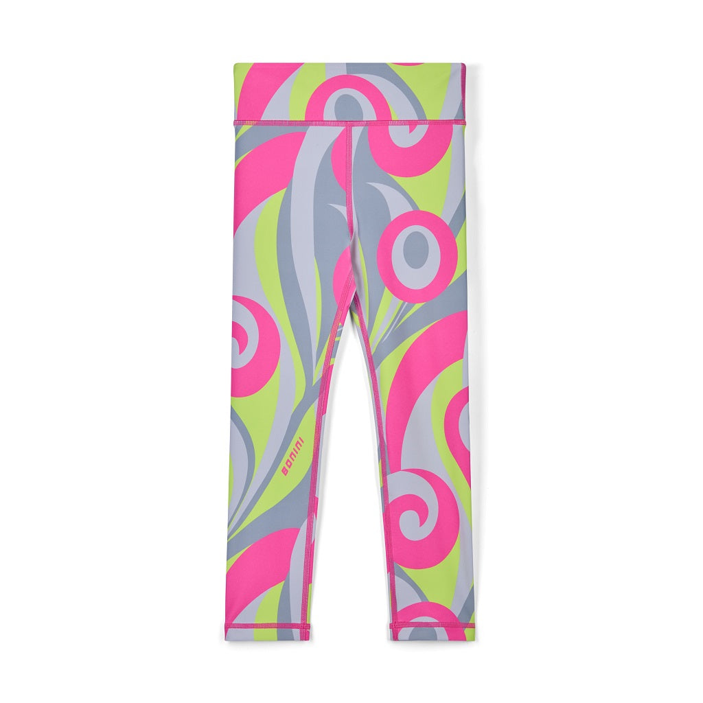 BONINI by ADee The Sprint leggings feature a cool all-over swirl print and are finished with a branded elasticated waistband. Hot Pink