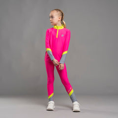 BONINI by ADee The Sprint Leggings features a sleek, high-rise fit with bold color-blocking for comfort, flexibility, and a modern athletic look. Hot Pink