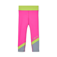BONINI by ADee The Sprint Leggings features a sleek, high-rise fit with bold color-blocking for comfort, flexibility, and a modern athletic look. Hot Pink
