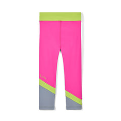 BONINI by ADee The Sprint Leggings features a sleek, high-rise fit with bold color-blocking for comfort, flexibility, and a modern athletic look. Hot Pink