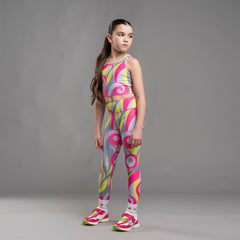 BONINI by ADee The Sprint leggings feature a cool all-over swirl print and are finished with a branded elasticated waistband. Hot Pink